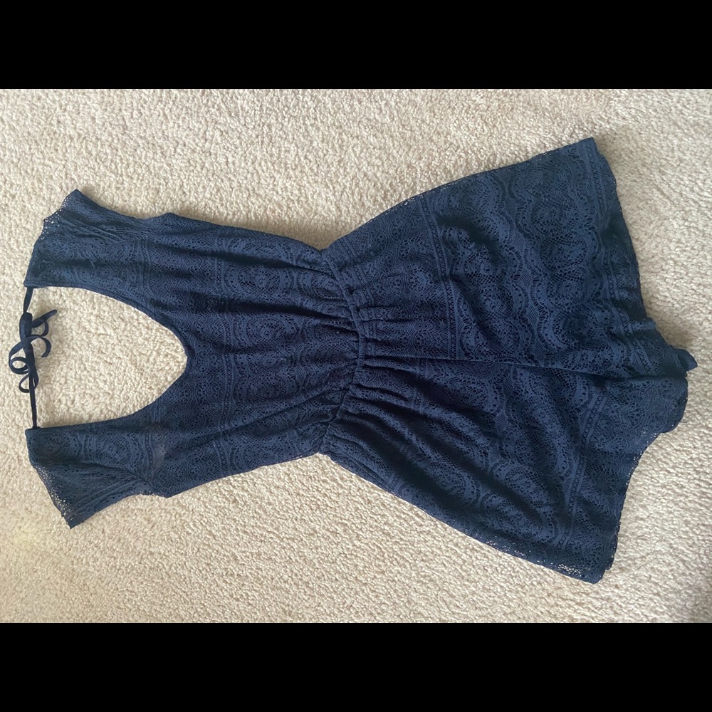 Hollister navy blue romper